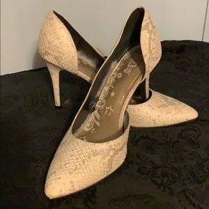 Snake skin heels